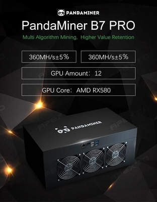 Máy khai thác 360m thương hiệu Panda Mdel Eth B7 PRO với thẻ đồ họa 8PCS